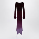 The Attico Purple/burgundy convertible dress in nylon blend