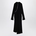 The Attico Black midi dress with zip