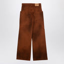 The Attico Brown shaded baggy jeans