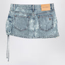 Der Attico Fay Cargo Minirock aus gewaschenem Denim