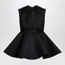 JACQUEMUS Black wool and silk Spalla Top