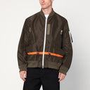 Sacai Khaki green nylon twill jacket