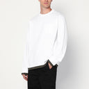 Camisa blanca de algodón Sacai
