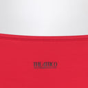 The Attico Two-piece triangle bikini in red