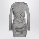 Vestido mini gris drapeado The Attico
