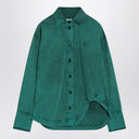 Camisa de algodón verde The Attico