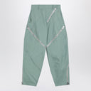 Pantalones verde salvia con cremallera de The Attico