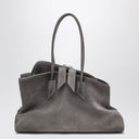 The Attico La Passeggiata Medium bag in grey suede