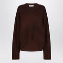 The Attico Brown wool and cashmere sweater
