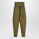 The Attico Military green wool gabardine trousers