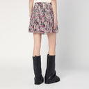 ISABEL MARANT Roumi skirt with pink print in silk