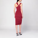 ISABEL MARANT One-shoulder Ethel dress in light burgundy