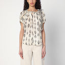 Blusa ISABEL MARANT en seda color crudo/negro