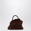 The Attico borsa mini La Passeggiata in camoscio marrone