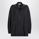 Moncler Black zip parka in nylon