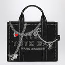 Marc Jacobs The Small Tote Bag nera in canvas with designs