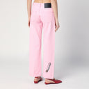 Jeans rosa Marc Jacobs com estampas