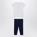 Polo Ralph Lauren White/navy blue cotton two-piece set with print
