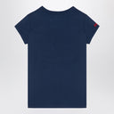 Polo Ralph Lauren Blue navy cotton crew-neck T-shirt with flag patch