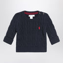 Polo Ralph Lauren Navy blue cable-knit cotton sweater