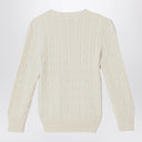 Polo Ralph Lauren Cream cable-knit crewneck sweater