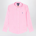 Рубашка Polo Ralph Lauren розовая льняная на пуговицах