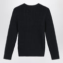 Polo Ralph Lauren Black cable-knit crewneck sweater