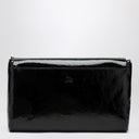 Christian Louboutin Loubi54 black patent leather clutch bag
