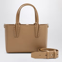 Bolso tote mini Cabata de cuero beige Christian Louboutin