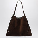 Christian Louboutin Brown suede Baggy tote bag