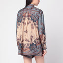 ZIMMERMANN Blue/cream Ascension shirt with floral print