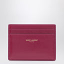 Saint Laurent Fuchsia leather credit card holder