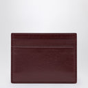Saint Laurent Dark ruby leather credit card holder
