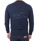 Chic Blue Wool Blend Cardigan Sweater Ermanno Scervino