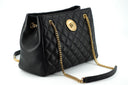 Elegante borsa tote trapuntata in pelle Nappa