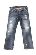 Blue Cotton Women Jeans - Allure Absolue