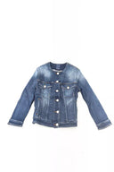Blue Cotton Women Blazer - Allure Absolue