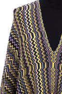 Multicolor Wool Women Poncho - Allure Absolue