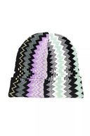 Chapéu feminino multicolorido de lã