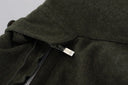 Elegant Tapered Green Wool-Blend Pants - Allure Absolue