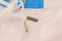 Chic White & Pink Print Swim Shorts - Allure Absolue