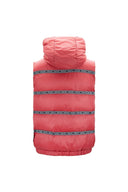 Elegant Red Versace Logo Vest with Detachable Hood - Allure Absolue