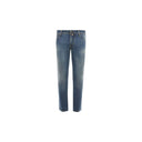 Light Blue Cotton Men Jeans with Stretch Fit