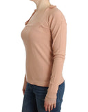 Chic Striped Wool Blend Orange Sweater Ermanno Scervino