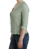 Chic Green Knitted Top – Ethereal Elegance Ermanno Scervino