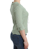 Chic Green Knitted Top – Ethereal Elegance Ermanno Scervino