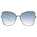 Schwarze Metall-Sonnenbrille