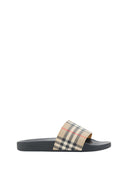 Brown Rubber Slides Sandals Burberry