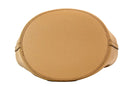 Lorne Small Camel Haymarket Check Pebble Leather Bucket Handbag Purse Burberry