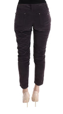 Chic Brown Capri Cropped Cotton Pants - Allure Absolue